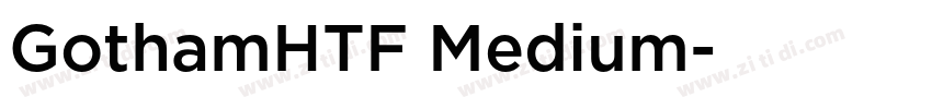 GothamHTF Medium字体转换